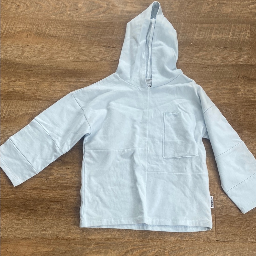 NWOT Nudnik Trailblazer Hoodie in Light Blue